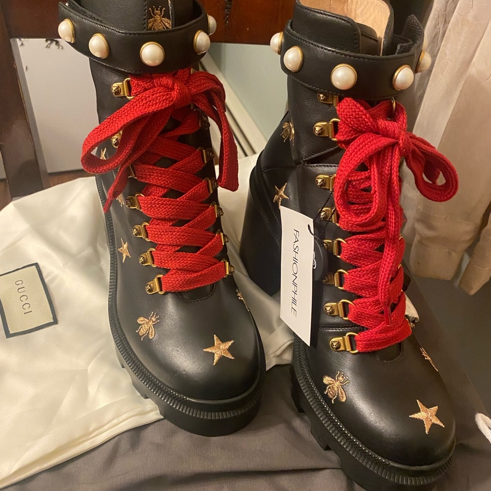 Gucci Combat Boots